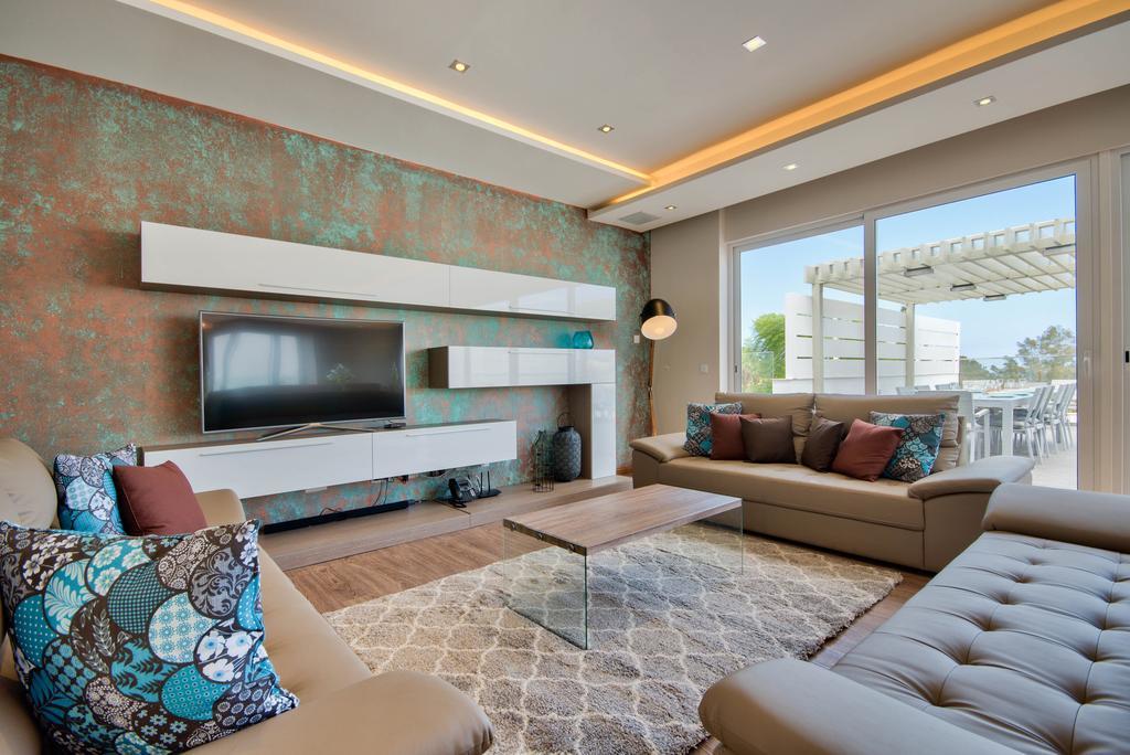 Villa Gaia - Sunset Views, Indoor Heated Pool, Sauna And Games Room 멜리에하 외부 사진